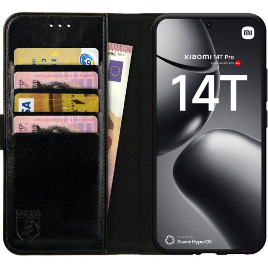 Θήκη Xiaomi 14T Pro Rosso Element PU Πορτοφόλι - Black (8719246461859)