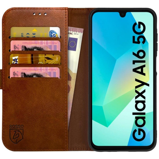 Θήκη Samsung Galaxy A16 Rosso Element PU Πορτοφόλι - Brown (8719246461880)