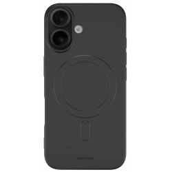 Θήκη iPhone 16 Spacecase Silicone Magnetic Case Σιλικόνης με MagSafe - Black (5905719111649)