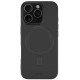 Θήκη iPhone 16 Pro Spacecase Silicone Magnetic Case Σιλικόνης με MagSafe - Black (5905719111663)