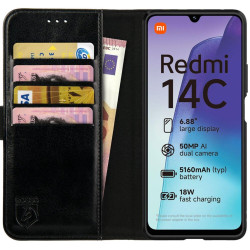 Θήκη Xiaomi Redmi 14C / Poco C75 Rosso Element PU Πορτοφόλι - Black (8719246465734)