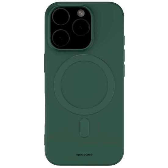 Θήκη iPhone 16 Pro Max Spacecase Silicone Magnetic Case Σιλικόνης με MagSafe - Dark Green (5905719111700)