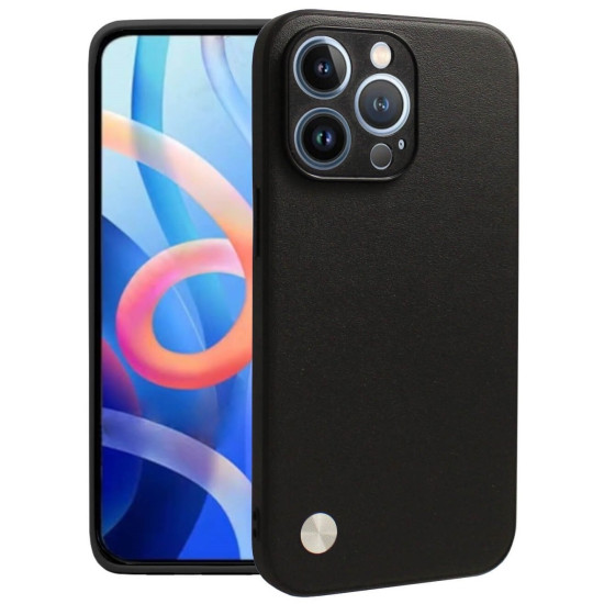 Θήκη iPhone 14 Pro Bodycell Vegan Cover Σκληρή - Black (5206015075810)
