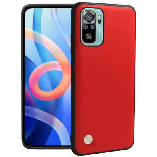 Θήκη Xiaomi Redmi Note 10 / Note 10S / Poco M5s Bodycell Vegan Cover Σκληρή - Red (5206015077562)