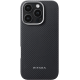 Θήκη iPhone 16 Pro Max Pitaka Ultra-Slim MagEZ Case 6 Aramid Fiber Body με MagSafe 0.85mm 600D - Black / Grey / Twill (KI1601PMA)
