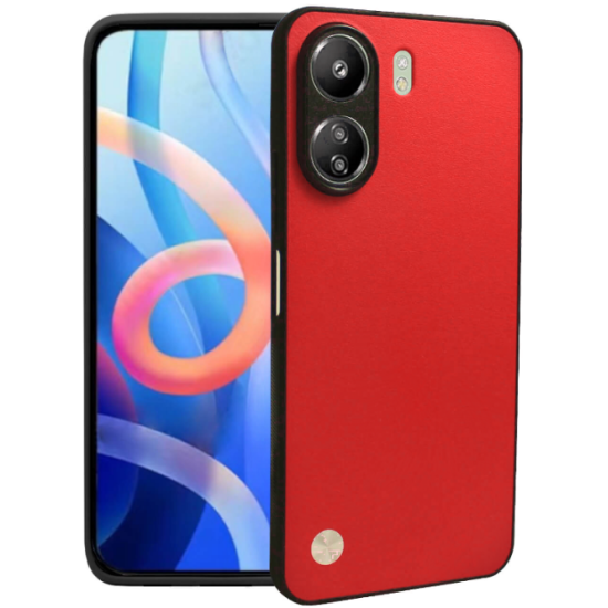 Θήκη Xiaomi Redmi 13C 4G / Poco C65 Bodycell Vegan Cover Σκληρή - Red (5206015078521)