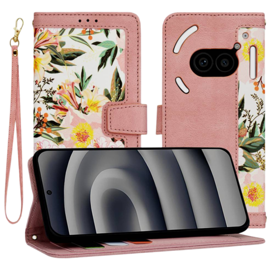 Θήκη Nothing Phone 2a / 2a Plus Techsuit FlipCraft Πορτοφόλι από Οικολογικό Δέρμα με Αποσπώμενο Λουράκι Χειρός - Sweetheart Pink (5949419166080)