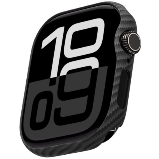 Θήκη Apple Watch 11 / 10 46mm Pitaka Air Case Aramid Fiber 600D - Black / Grey / Twill (AWB2401)