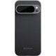 Θήκη Google Pixel 9 Pro XL Pitaka Ultra-Slim MagEZ Case 6 Aramid Fiber Body με MagSafe 1.00mm 600D - Black / Grey / Twill (GPPB2402)