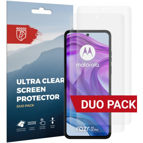 Μεμβράνη Προστασίας Motorola Razr 50 Ultra Rosso Ultra Clear Screen Protector Οθόνης 2 Τεμάχια - Clear (8719246458835)