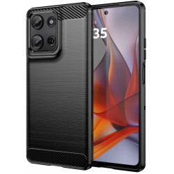 Θήκη Motorola Moto G75 Spacecase Carbon Σιλικόνης - Black (5905719113865)