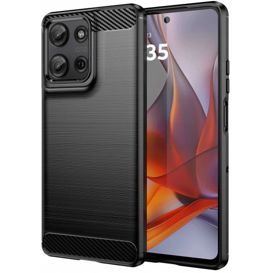 Θήκη Motorola Moto G75 Spacecase Carbon Σιλικόνης - Black (5905719113865)