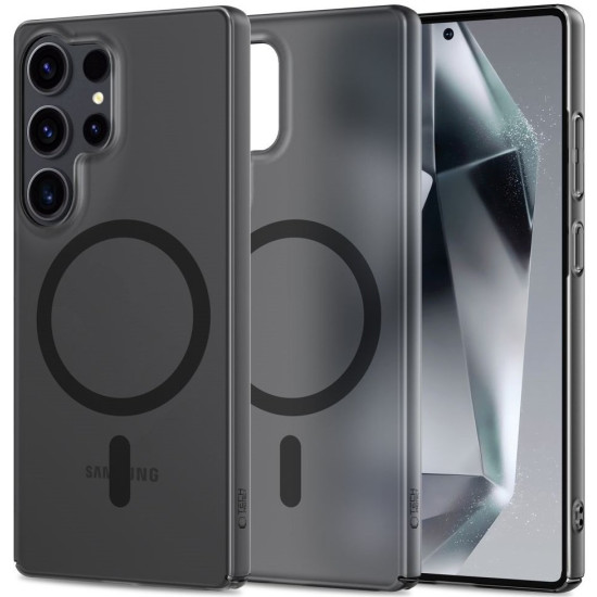 Θήκη Samsung Galaxy S25 Ultra Tech-Protect MagSlim Σκληρή Ημιδιάφανη με MagSafe - Matte / Black (5906302322015)