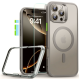 Θήκη & Tempered Glass iPhone 16 Pro Max ESR Classic Pro Set Ανθεκτική με MagSafe / Εναλλάξιμα Κουμπιά & Αντιχαρακτικό Γυαλί Προστασίας Οθόνης - Frosted Grey (4894240230091)