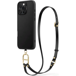 Θήκη iPhone 16 Pro Max Spigen Cyrill Kajuk Mag Classic Charm με Λουράκι Λαιμού / Χειρός & MagSafe - Black (ACS08400)