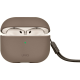 Θήκη AirPods 4th Gen Uniq Lyden Duo Series Premium Σκληρή από Vegan Δέρμα με Λουράκι Χειρός - Flint / Grey (UNIQ-AIRPODS(2024)-LYDGRY)