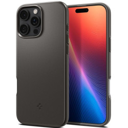 Θήκη iPhone 16 Pro Spigen Thin Fit MagFit Σκληρή με MagSafe - Gunmetal (ACS08107)