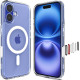 Θήκη iPhone 16 Spigen Ultra Hybrid T MagFit Διάφανη με Κάλυμμα για Camera Control & MagSafe - White (ACS09073)