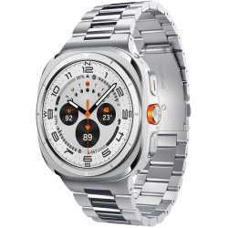 Λουράκι Samsung Galaxy Watch Ultra 2025 / 2024 47mm Spigen Modern Fit 316L από Premium Ανοξείδωτο Ατσάλι - Silver (AMP08823)