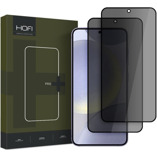 Tempered Glass Samsung Galaxy S25 Hofi Anti Spy Pro+ Privacy Full Face Αντιχαρακτικό Γυαλί Προστασίας Απορρήτου Οθόνης 2 Τεμάχια - Black (5906302322039)