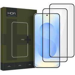 Tempered Glass Samsung Galaxy S25 Hofi Premium Pro+ Αντιχαρακτικό Γυαλί Προστασίας FullFace Οθόνης 2 Τεμάχια - Black (5906302322022)