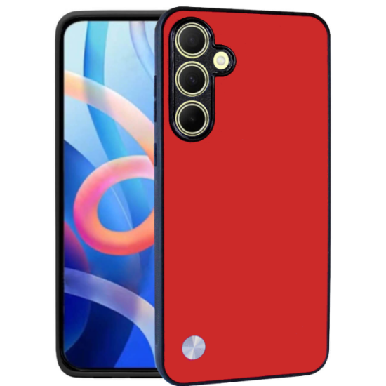 Θήκη Samsung Galaxy A35 Bodycell Vegan Cover Σκληρή - Red (5206015076725)