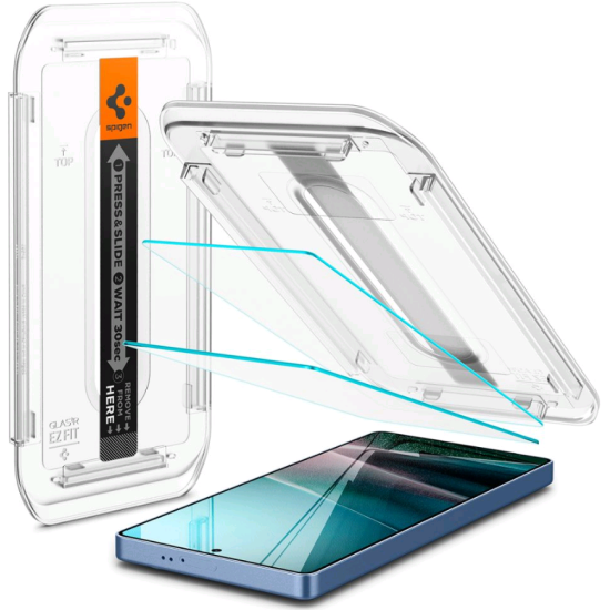 Tempered Glass Samsung Galaxy S25 Ultra Spigen GLAS.tR EZ Fit HD Αντιχαρακτικό Γυαλί Οθόνης 2 Τεμάχια - Clear (AGL09082)