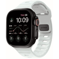 Λουράκι Nomad Sport Band Glow in the Dark Αδιάβροχο Φωσφορίζον Σιλικόνης Apple Watch Ultra/SE/11/10/9/8/7/6/5/4 (49/46/45/44mm) - Icy Blue Glow (NM01123385)
