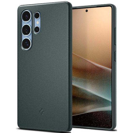 Θήκη Samsung Galaxy S25 Ultra Spigen Thin Fit MagFit Σκληρή με MagSafe - Abyss Green (ACS08947)