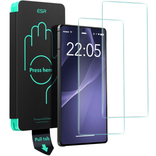 Tempered Glass Samsung Galaxy S25 Ultra ESR Premium Αντιχαρακτικό Γυαλί Προστασίας Οθόνης 2 Τεμάχια - Clear (4894240252741)