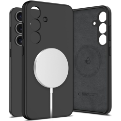 Θήκη Samsung Galaxy S25 Plus Tech-Protect Liquid Silicone Σκληρή με MagSafe - Black (5906302322305)