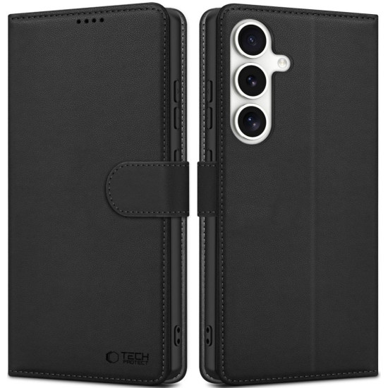 Θήκη Samsung Galaxy S25 Tech-Protect Wallet Πορτοφόλι - Black (5906302322114)