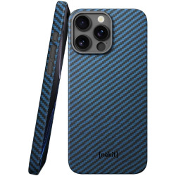 Θήκη iPhone 16 Pro Max Nekit Fiber Σκληρή με MagSafe Aramid Fiber 1mm 1500D Kevlar - Blue (8719246469558)