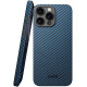 Θήκη iPhone 16 Pro Max Nekit Fiber Σκληρή με MagSafe Aramid Fiber 1mm 1500D Kevlar - Blue (8719246469558)