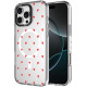 Θήκη iPhone 16 Pro HappyCase Joy Διάφανη Σκληρή με MagSafe - Love Hearts (8719246462283)