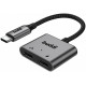 Αντάπτορας Buddi Ease Type-C (Male) σε 1 x Type-C Ήχου (Female) / 1 x Type-C 60W (Female) 5 Έτη Εγγύηση - Grey (8719246459306)