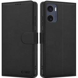 Θήκη Motorola Moto G05 / E15 Tech-Protect Wallet Πορτοφόλι - Matte Black (5906302361144)