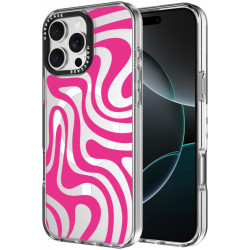 Θήκη iPhone 16 Pro Max HappyCase Joy Διάφανη Σκληρή με MagSafe - Wavy Swirl (8719246462474)