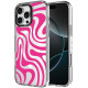 Θήκη iPhone 16 Pro Max HappyCase Joy Διάφανη Σκληρή με MagSafe - Wavy Swirl (8719246462474)