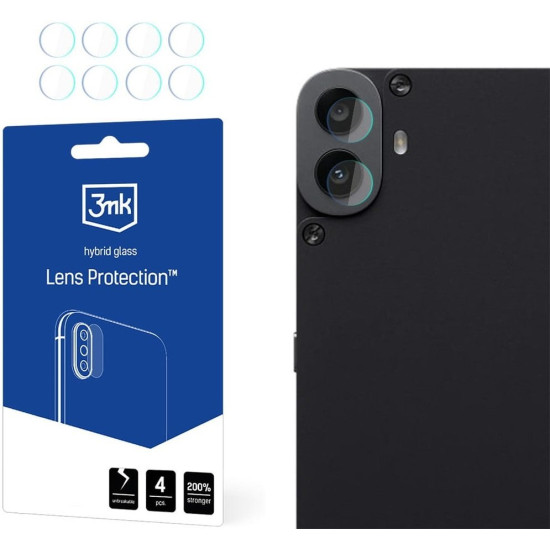 Hybrid Glass Nothing CMF Phone 1 3MK Lens Protector Αντιχαρακτικό Υβριδικό Προστατευτικό για Φακό Κάμερας 4 Τεμάχια (5903108593380)