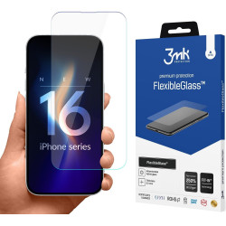 Hybrid Glass iPhone 16 Pro 3MK Premium Flexible Glass Αντιχαρακτικό Υβριδικό Προστατευτικό Οθόνης 0.3mm (5903108586405)