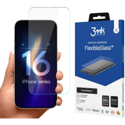 Hybrid Glass iPhone 16 3MK Premium Flexible Glass Αντιχαρακτικό Υβριδικό Προστατευτικό Οθόνης 0.3mm (5903108586382)
