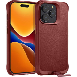 Θήκη iPhone 14 Pro Oakshield Σκληρή με MagSafe & KickStand - Dark Red (OAK000038FU003C)
