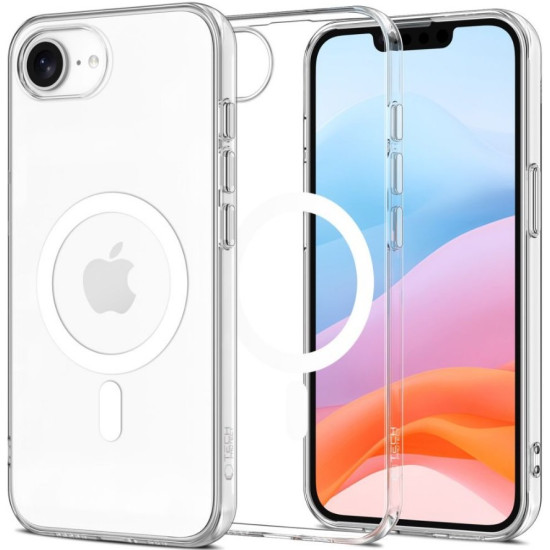 Θήκη iPhone 16e Tech-Protect FlexAir Διάφανη Σιλικόνης με MagSafe - Clear (5906302360178)