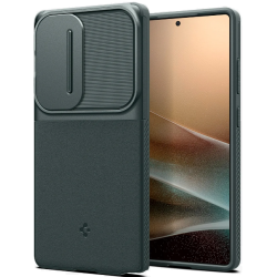 Θήκη Samsung Galaxy S25 Ultra Spigen Optik Armor με Κάλυμμα για την Κάμερα - Abyss Green (ACS08970)