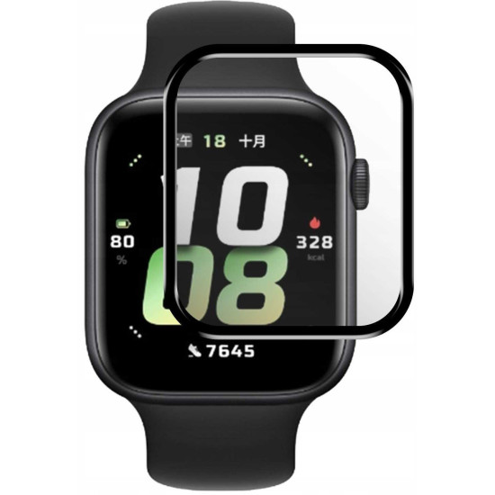 Hybrid Glass Honor Watch 5 Spacecase Smartwatch Αντιχαρακτικό Προστατευτικό Υβριδικό Οθόνης - Black (5905719114015)
