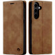 Θήκη Samsung Galaxy S24 FE Spacecase Wallet Πορτοφόλι - Light Brown (5905719113957)