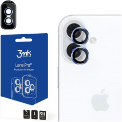 Tempered Glass iPhone 16 / 16 Plus 3MK Lens Protection Pro Αντιχαρακτικό Γυαλί Προστασίας για Φακό Κάμερας - Ocean Blue (5903108588553)