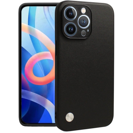 Θήκη iPhone 12 Pro Max Bodycell Vegan Cover Σκληρή - Black (5206015075575)
