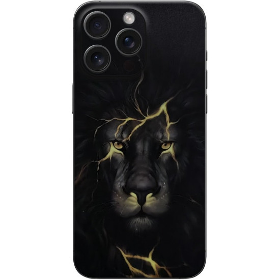 Αυτοκόλλητο Skin Προστασίας Πλάτης iPhone 15 Pro Max Gams Premium Vinyl Skin Back Plate Φωσφορίζον - Luminus Lion (GAMS-VNL-SKIN-LMLN-001-074)